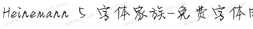 Heinemann 5 字体家族字体转换